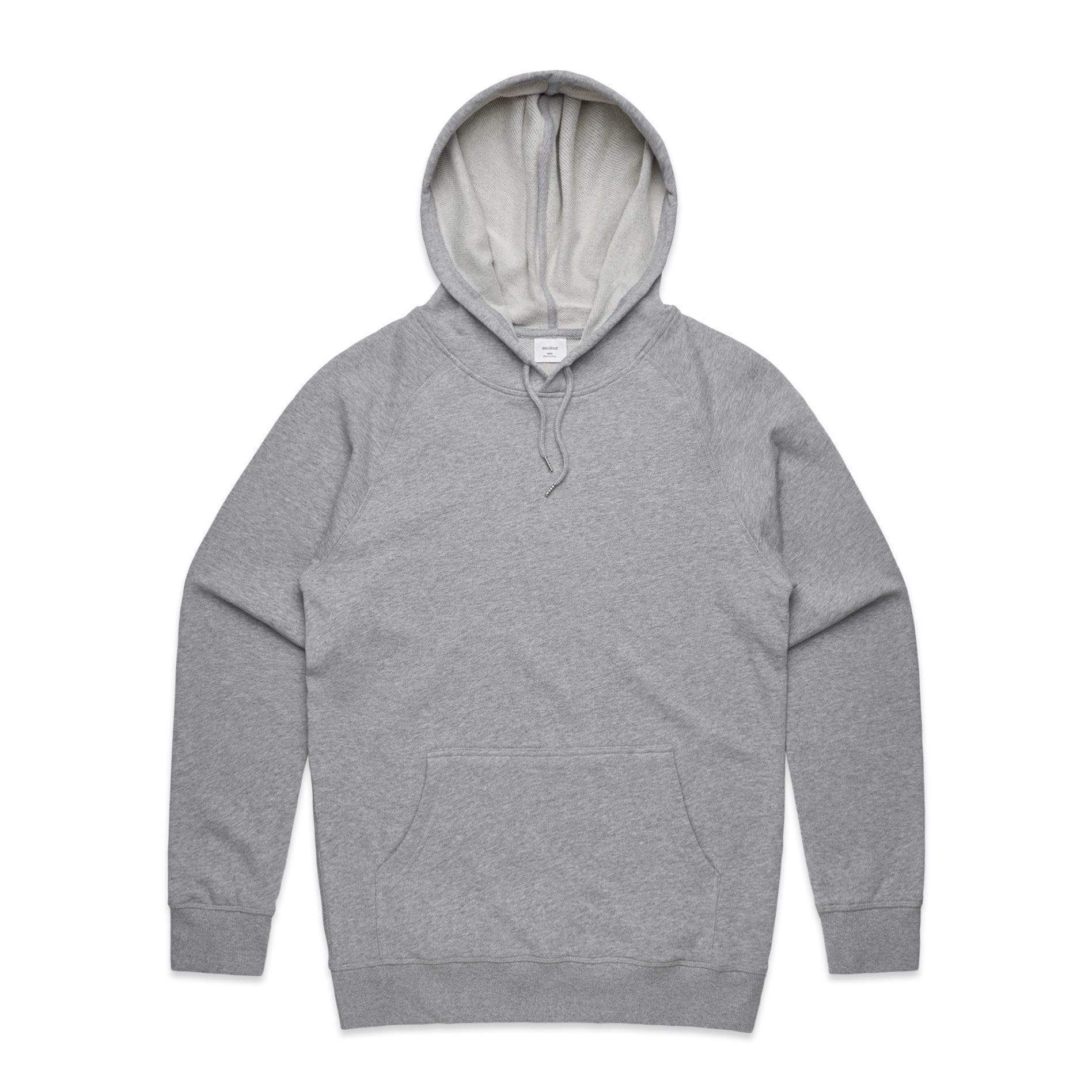 As Colour Men's premium hoodie 5120 Casual Wear As Colour GREY MARLE XSM